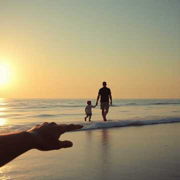 父亲背上的天空