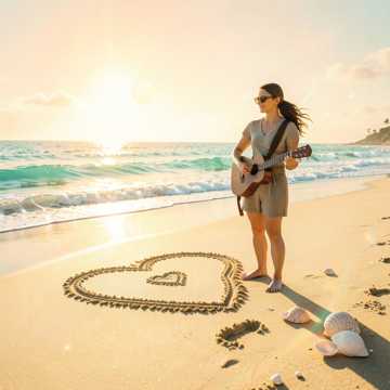 海浪踏着舞步来