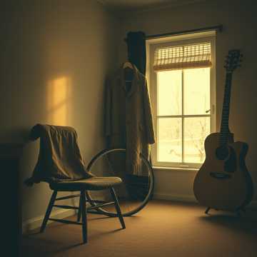 厚棉袄上的旧温度