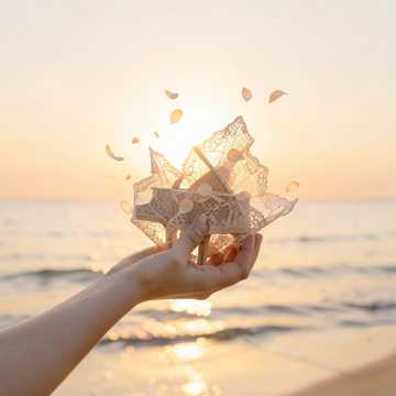 晨光吻过你的耳垂