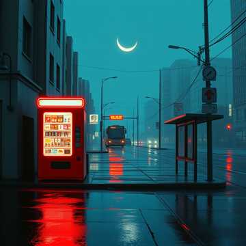 霓虹熨不平的影