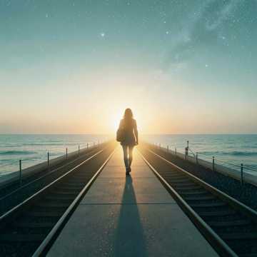 奔往晨光的月台