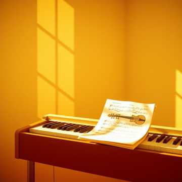 散落琴房的旧光