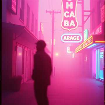 香烟灰与霓虹色