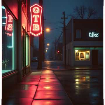 霓虹熄灭的影子