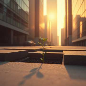 水泥地上种太阳
