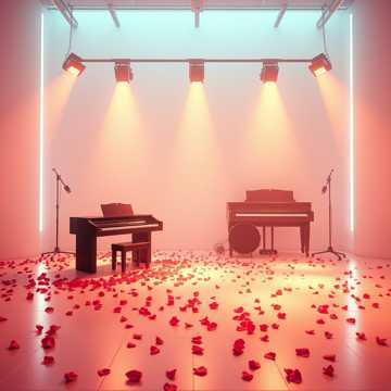 泪光炸裂在聚光灯下