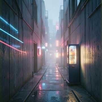 霓虹影子比人长