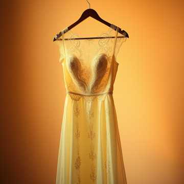 旧婚纱照的折痕