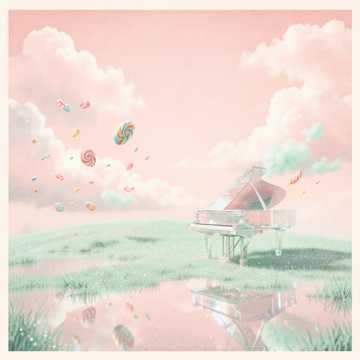 糖果把云染甜了