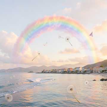 棉花糖彩虹