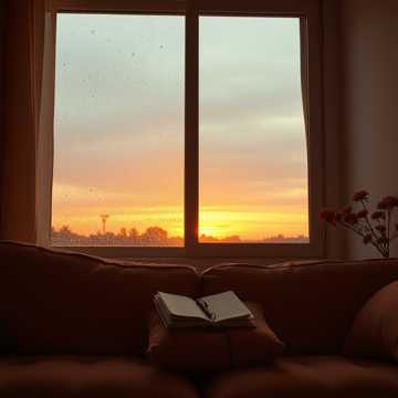 靠在你肩上的日落