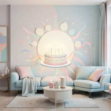 奶油太阳围成圆