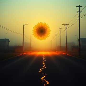 借光而行的向日葵