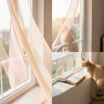 雪纺裙摆的晨光