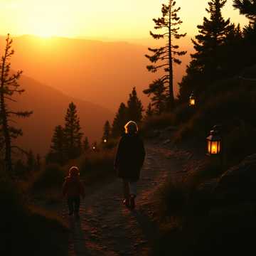 夕照山路讲故事