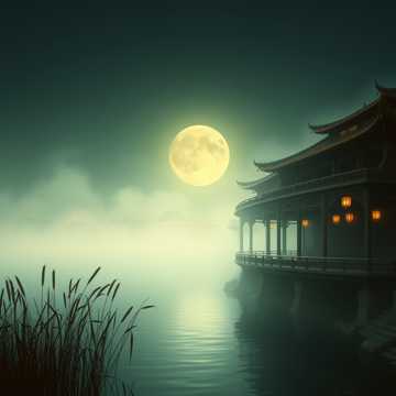 戏台烟雨绕横江