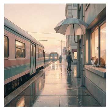 班车左侧的侧脸