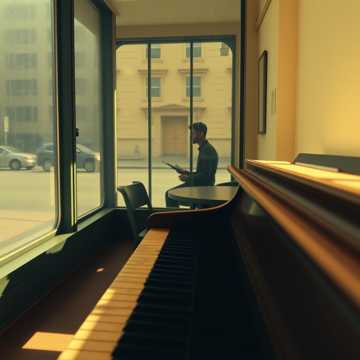 钢琴上落满灰尘