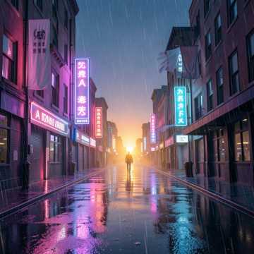 霓虹未眠人