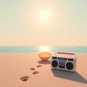 浪花撞倒碳酸瓶