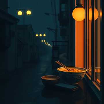 街灯数到第七盏