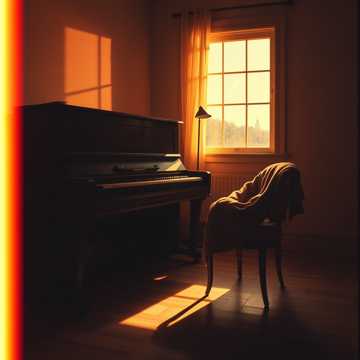 钢琴上落满灰