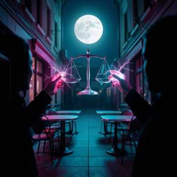 悬在半空的天平