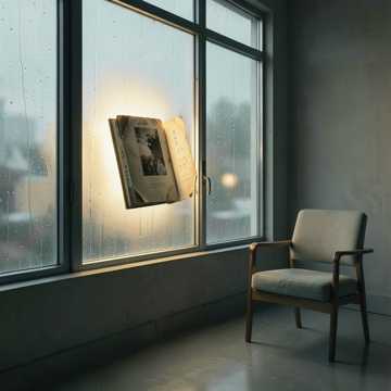 雨滴敲打的旧相簿