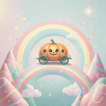 南瓜马车划彩虹