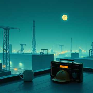 钢筋森林的夜晚