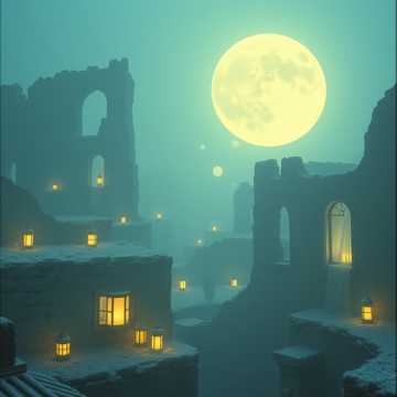 月下袈裟照寒窗