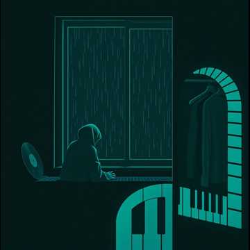 泪痕爬满旧唱针