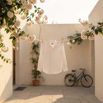 白衬衫上的花香