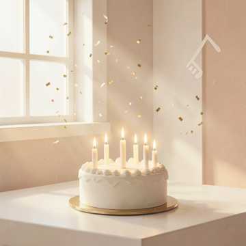 蛋糕上的烛火舞