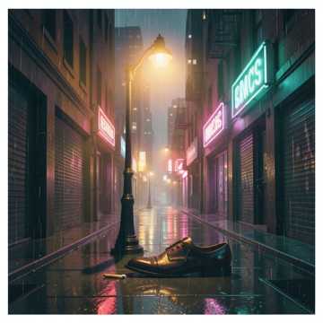 烟灰落到皮鞋上