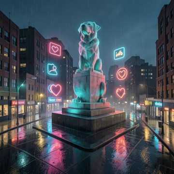 傻狗纪念碑