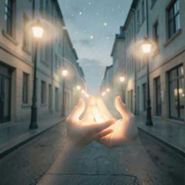 掌心渗出的星光