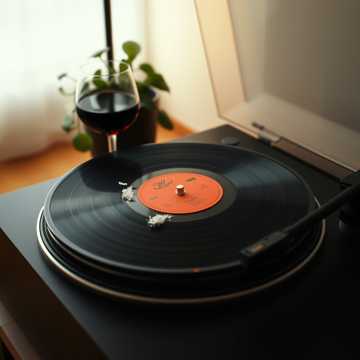 烟灰跌进唱片纹