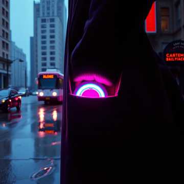 霓虹落进空口袋