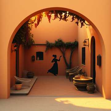 葡萄架下的热瓦普