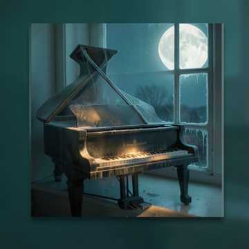 旧钢琴键正反光