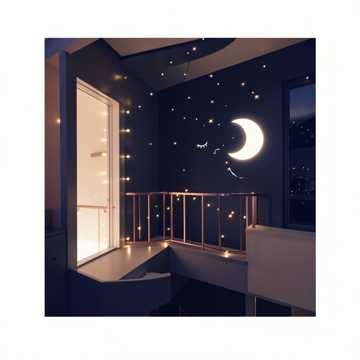 她的睫毛沾着星光