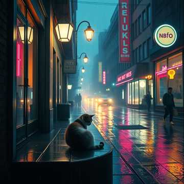 霓虹碎影