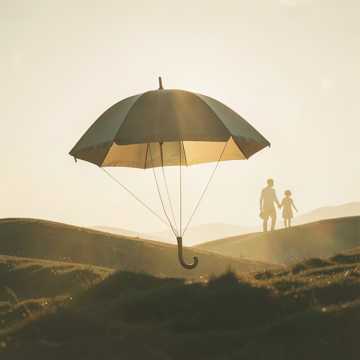 伞骨撑过的天空