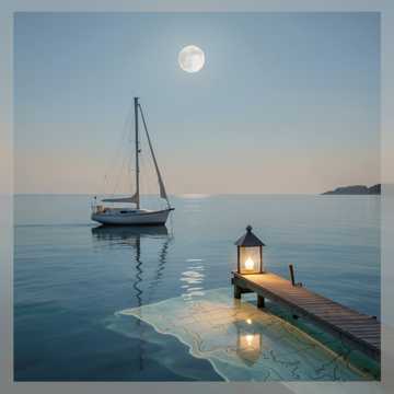 航向未标注的海图