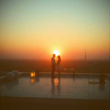 晚霞堆出的你的脸