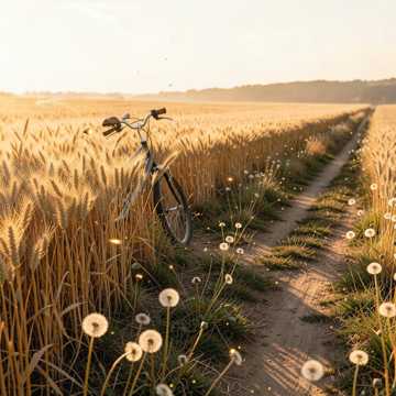 微风吹拂大地，抚摸着田野