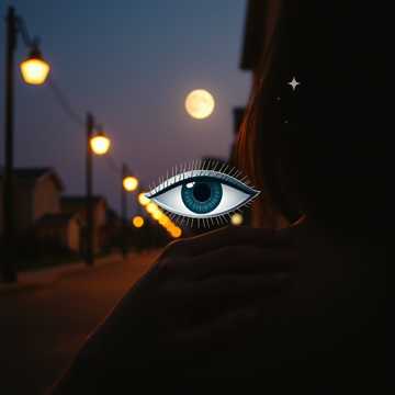 星星洒在你睫毛上