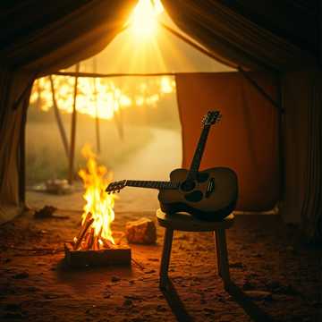 柴火堆里的微光